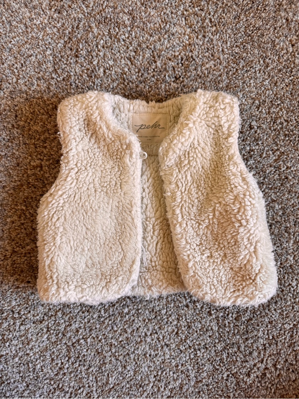 Pehr Cream Sherpa Vest for Kids